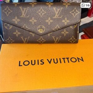 Louis Vuitton Gold and Brown Monogram Wallet